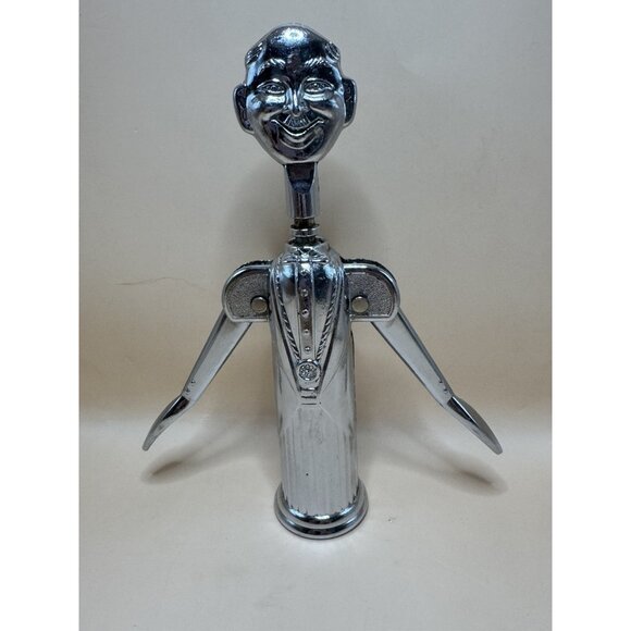 Vintage Italian Barware Pierre Le Sommelier Silver Plated Corkscrew Wine Opener - Picture 1 of 6